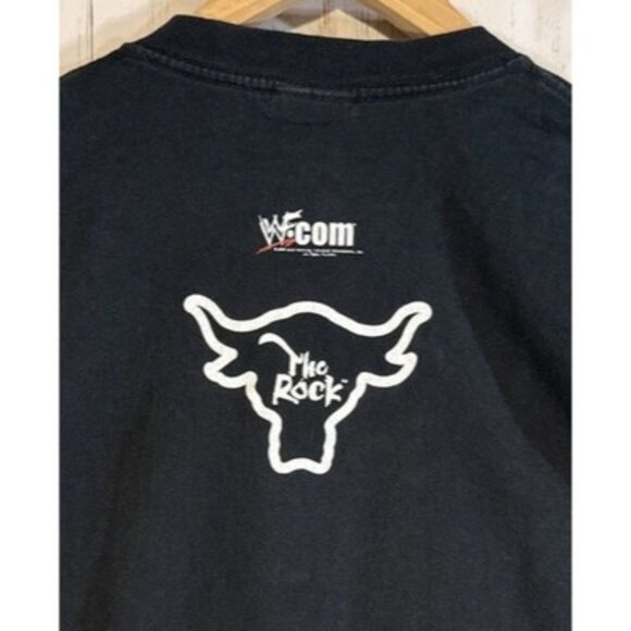 WWF WWE Vintage Original The Rock OG Just Bring It Shirt Size Large Wrestling - Picture 6 of 8